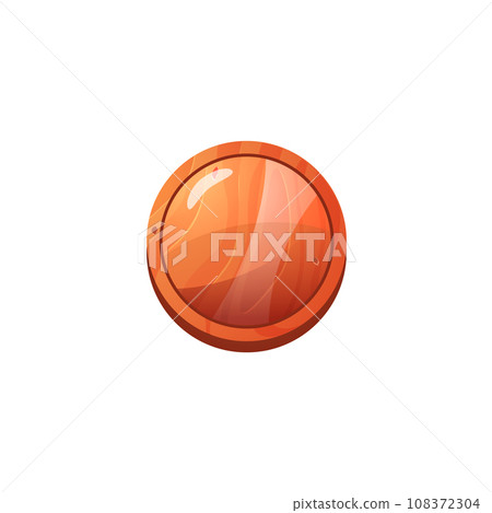 Game or website circle push button realistic vector illustration isolated. Game or website circle push button realistic vector illustration isolated. 108372304