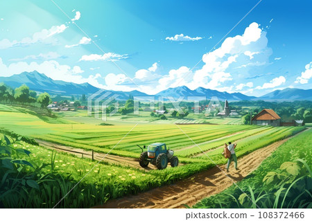 vast rural landscape vast rural landscape 108372466