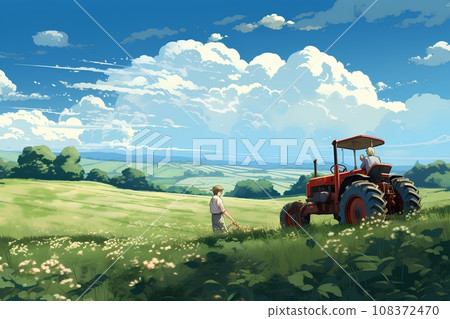 vast rural landscape 108372470