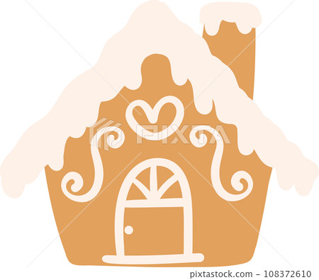 Christmas Gingerbread House - Stock Illustration [108372610] - PIXTA