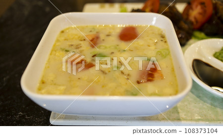 Soto also known as sroto, tauto, saoto, or coto is a traditional Indonesian soup mainly composed of broth, meat, and vegetables commonly consist of coconut milk. Soto also known as sroto, tauto, saoto, or coto is a traditional Indonesian soup mainly composed of broth, meat, and vegetables commonly consist of coconut milk. 108373104