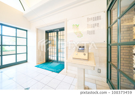 Interior image of the entrance of an apartment with an automatic lock 108373459