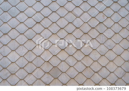 Gray texture of lamellar tiles on the roof. Gray texture of lamellar tiles on the roof. 108373679