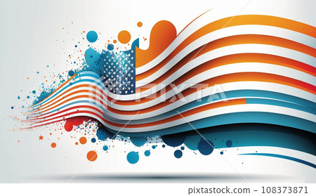 以美國國旗為主題的背景圖像 以美國國旗為主題的背景圖像 108373871