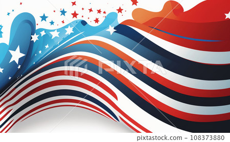 Background image with the motif of the American flag Background image with the motif of the American flag 108373880