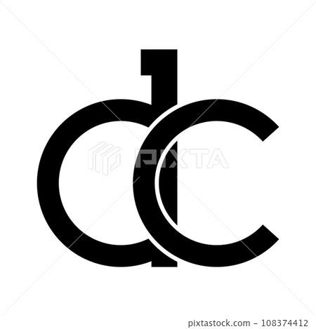 DC letter logo 108374412