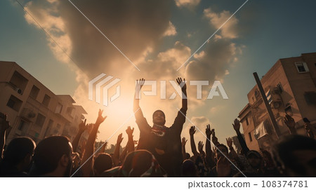 Pro-Palestinian protest Pro-Palestinian protest 108374781