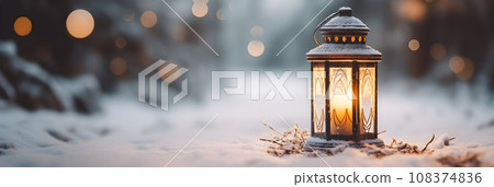 Lantern with lights 108374836