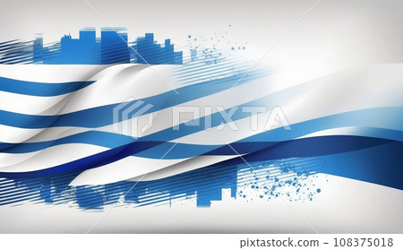 Background with Israeli flag motif 108375018