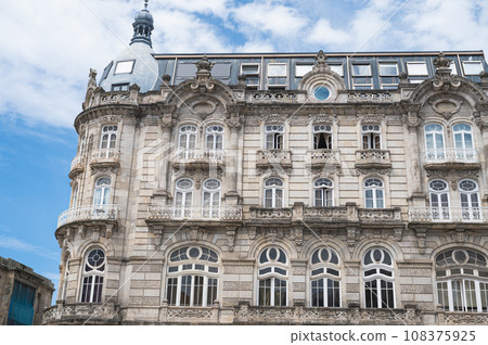 Buildings in Vigo city Centre, the biggest city in Galicia Region, in the North of Spain, selective focus 108375925