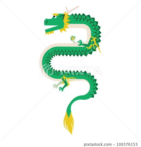 水平龍垂直漂浮的插圖 108376153