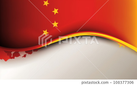Background with Chinese flag motif 108377306