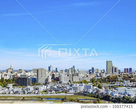 Full view of Sendai City Full view of Sendai City from Aoba Castle Full view of Sendai City Full view of Sendai City from Aoba Castle 108377415