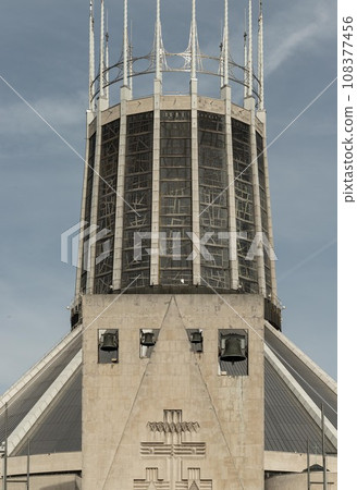 Architecture interior design of Liverpool metropolitan cathedral. 108377456