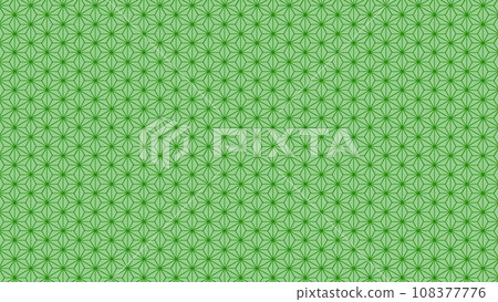 Japanese pattern background hemp leaf pattern green 16:9 Japanese pattern background hemp leaf pattern green 16:9 108377776