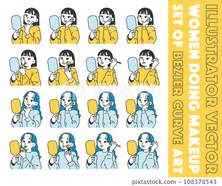 Women and beauty image set Women and beauty image set 108378543