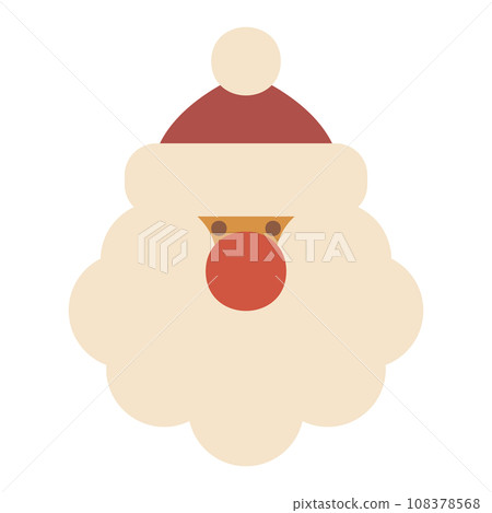 Cute Santa Claus face icon Cute Santa Claus face icon 108378568
