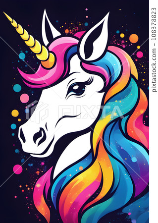 animation cell style super buff muscular unicorn animation cell style super buff muscular unicorn 108378823