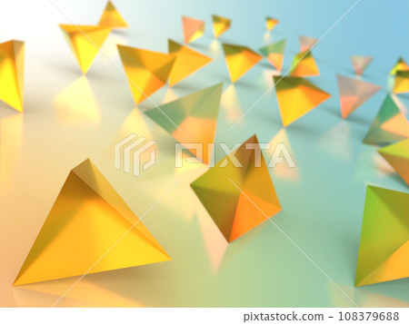 夢幻般的光芒照亮的水晶的 3D 插圖 夢幻般的光芒照亮的水晶的 3D 插圖 108379688