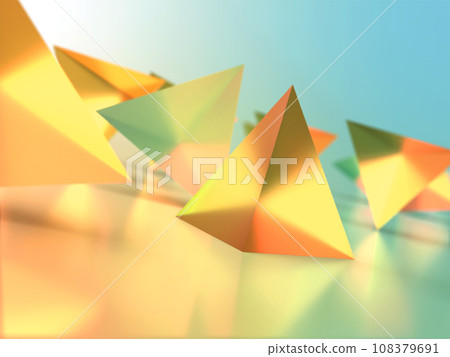夢幻般的光芒照亮的水晶的 3D 插圖 夢幻般的光芒照亮的水晶的 3D 插圖 108379691
