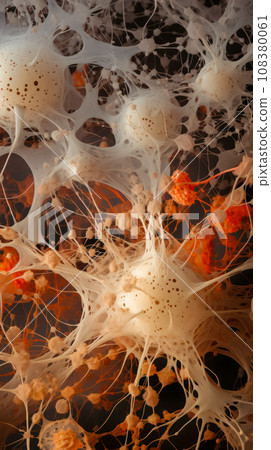 Human neurology, anatomy and microbiology intelligence communication system, idea for background 108380061