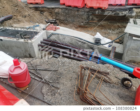 Underground pipes Underground pipes 108380824