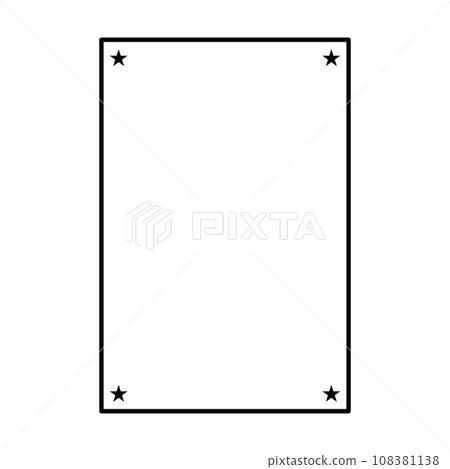 Star frame border vertical abstract outline shape icon for decorative vintage doodle element for design in vector illustration Star frame border vertical abstract outline shape icon for decorative vintage doodle element for design in vector illustration 108381138