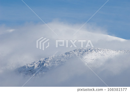 Snowy mountains. 108381577