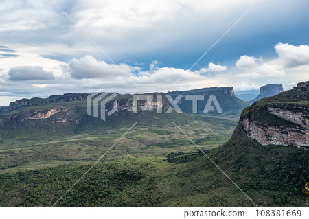 View from the top of the hill of the father inacio, morro do pai inacio, Chapada Diamantina, Bahia, Brazil View from the top of the hill of the father inacio, morro do pai inacio, Chapada Diamantina, Bahia, Brazil 108381669