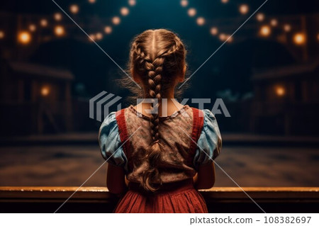 Actor child girl theater. People performer. Generate Ai 108382697