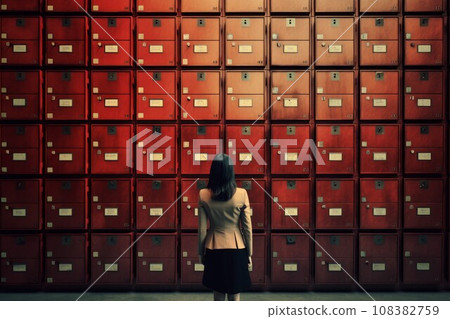 New archivist filing cabinets. Work paper office. Generate Ai New archivist filing cabinets. Work paper office. Generate Ai 108382759