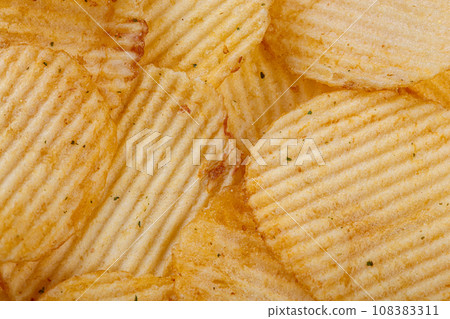 Lots of potato chips, texture 108383311