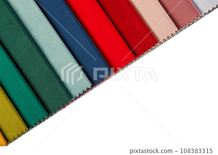Different samples of velvet fabric Different samples of velvet fabric 108383315