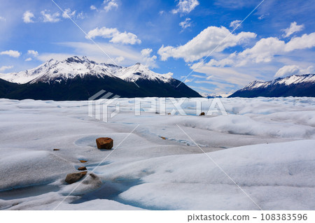 Walking on Perito Moreno glacier Patagonia, Argentina 108383596