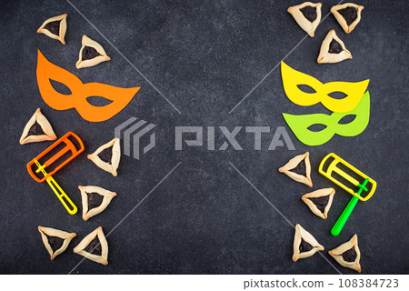 Jewish holiday Purim celebration concept Jewish holiday Purim celebration concept 108384723