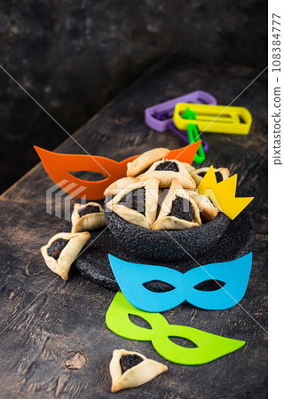 Jewish holiday Purim celebration concept Jewish holiday Purim celebration concept 108384777