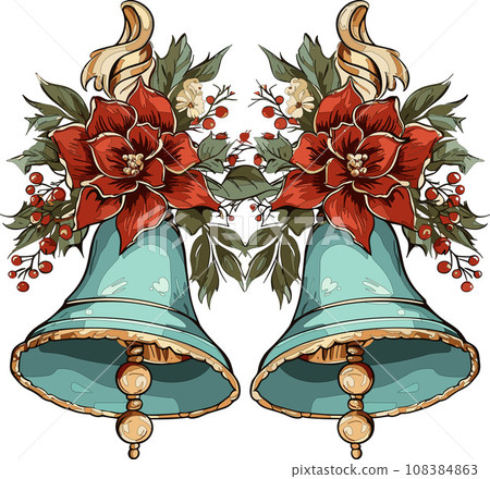 Festive Holiday Bells Festive Holiday Bells 108384863