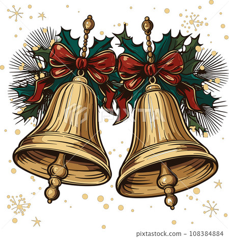 Festive Holiday Bells 108384884