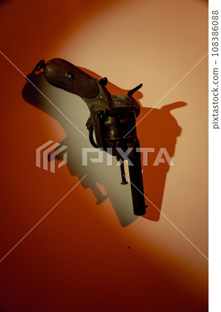 Pistol gun artistic photo book cover design 108386088