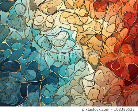 Design texture from neural pattern, creative design 108386522