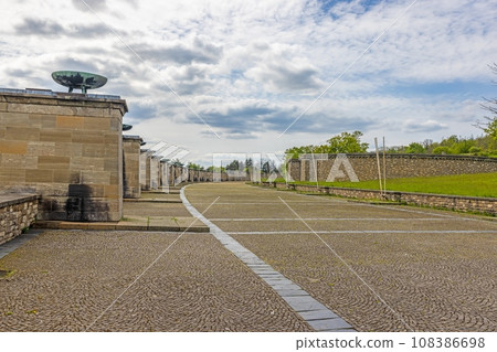 Picture of the memorial at the Buchenwald concentration camp near Weimar in Thuringia during the day Picture of the memorial at the Buchenwald concentration camp near Weimar in Thuringia during the day 108386698