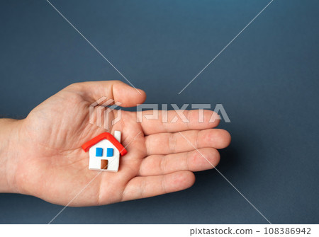 Offered house for living. Home repair renovation and improvement. Mortgage and insurance. Security and safety in the home. Achieving peace of mind. Attention and care. Protect and preserve. 108386942