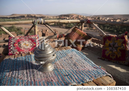 Cafe in Ait Benhaddou, Morocco 108387410