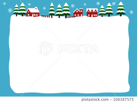 Christmas snowy background illustration 108387575