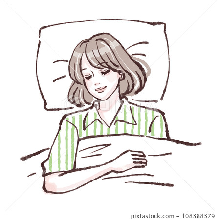 Illustration material of women and girls 108388379