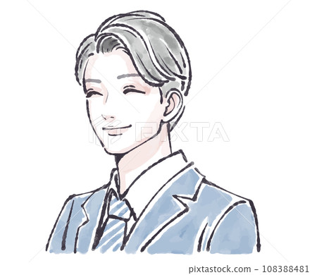 Illustration material of men and boys Illustration material of men and boys 108388481