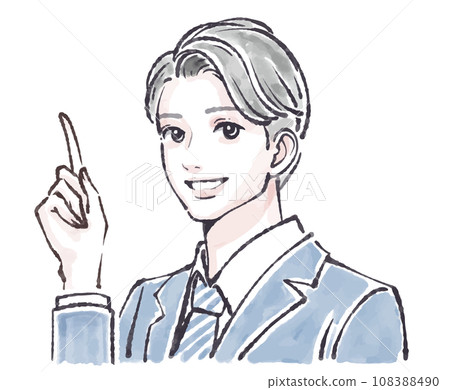 男人和男孩插畫素材 108388490