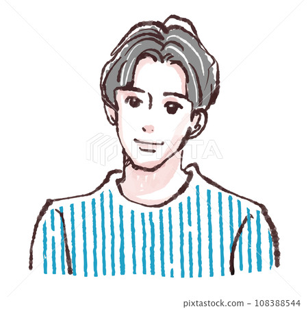 Illustration material of men and boys 108388544