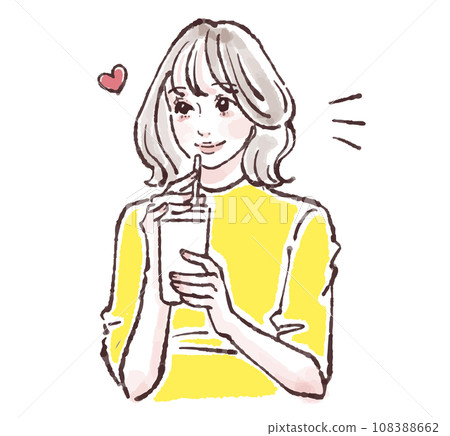 婦女和女孩插畫素材 108388662