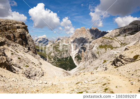 Panoramic view of Dolomites, Northern Italy 108389207